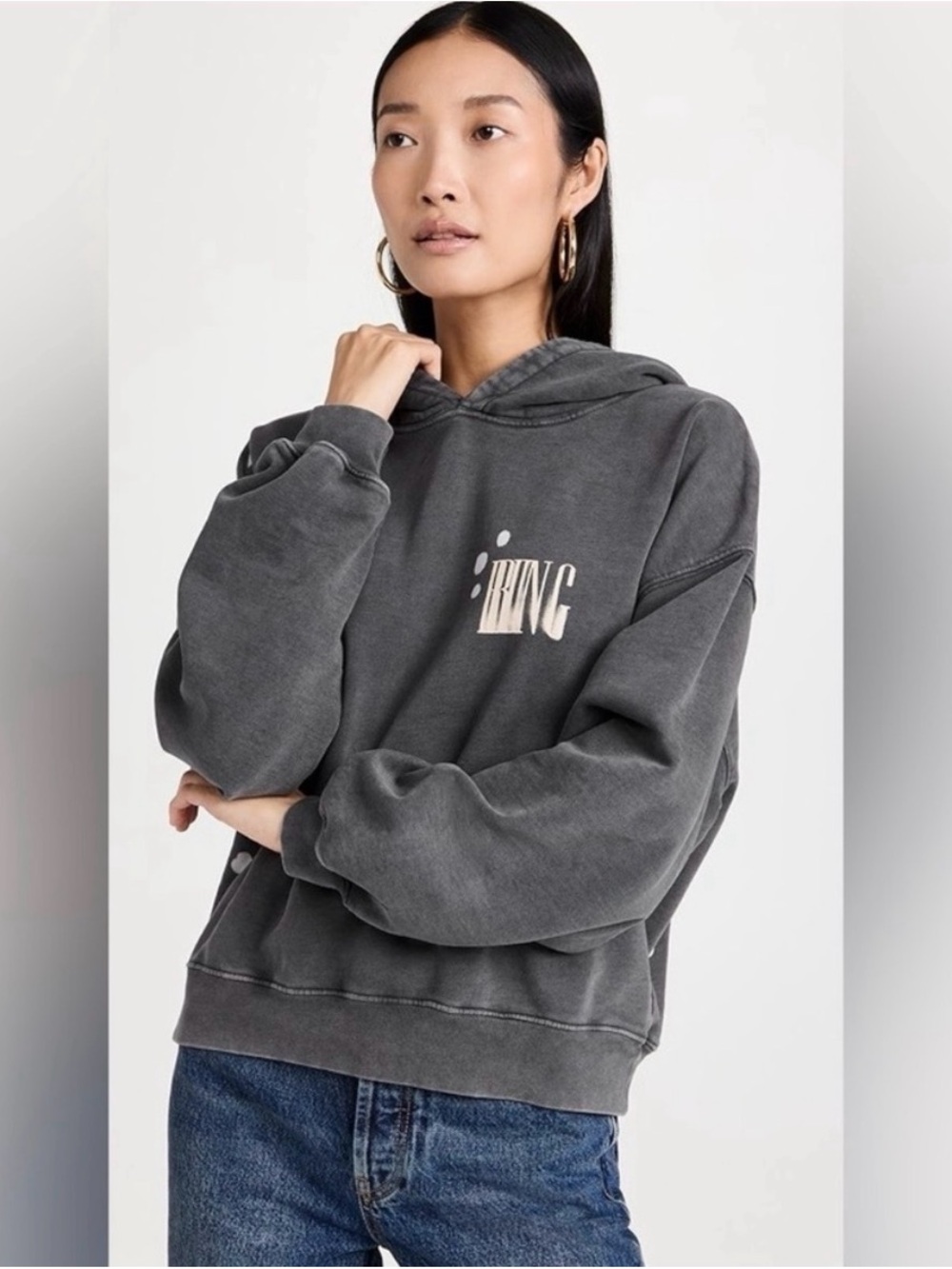 ANINE BING bleached Alex hoodie